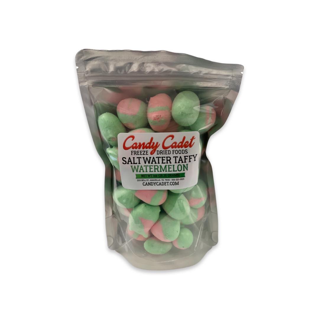 Freeze Dried Watermelon Saltwater Taffy 1oz