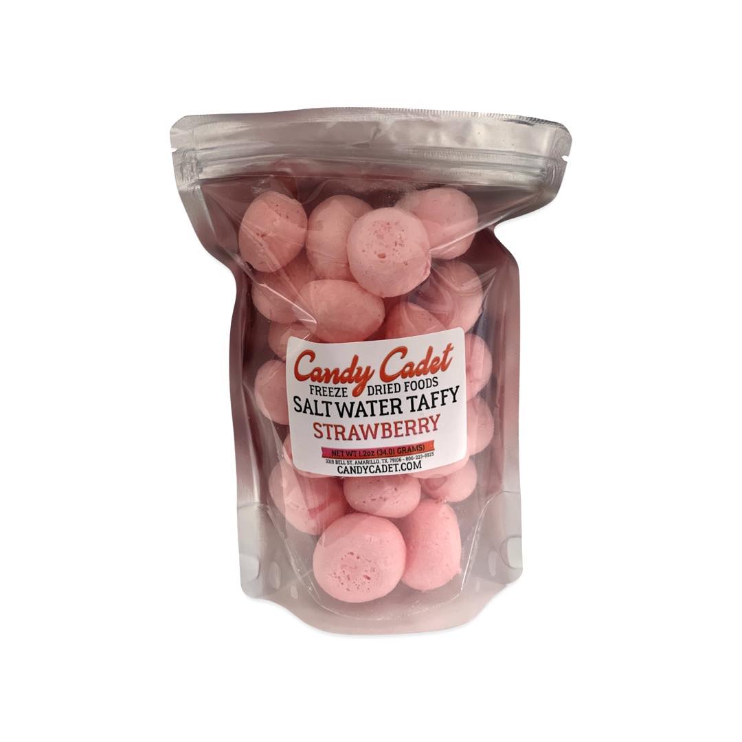 Freeze Dried Strawberry Saltwater Taffy 1oz