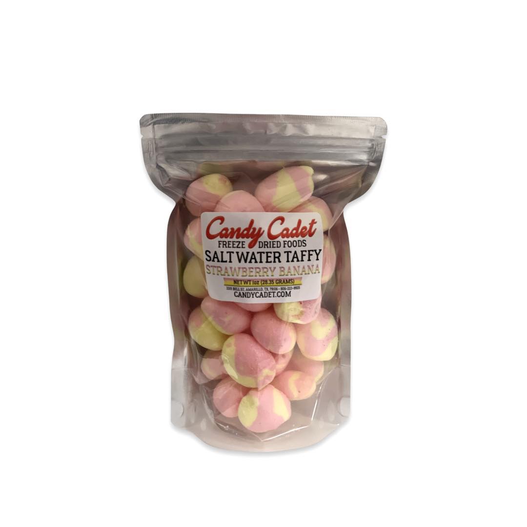 Freeze Dried Strawberry Banana Saltwater Taffy