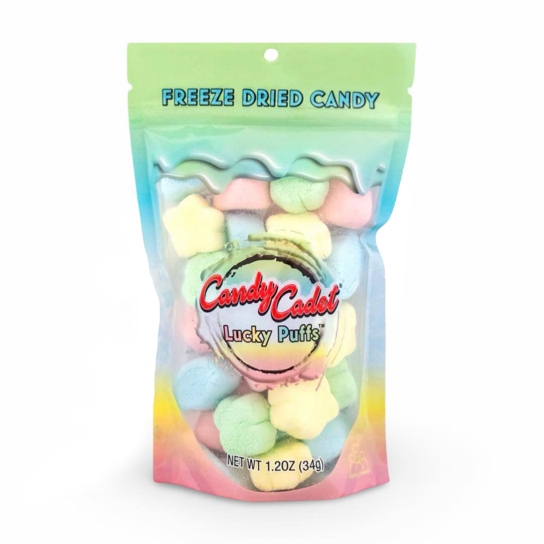 Freeze Dried Lucky Puffs™ is made using Lucky Charms® Marshmallows