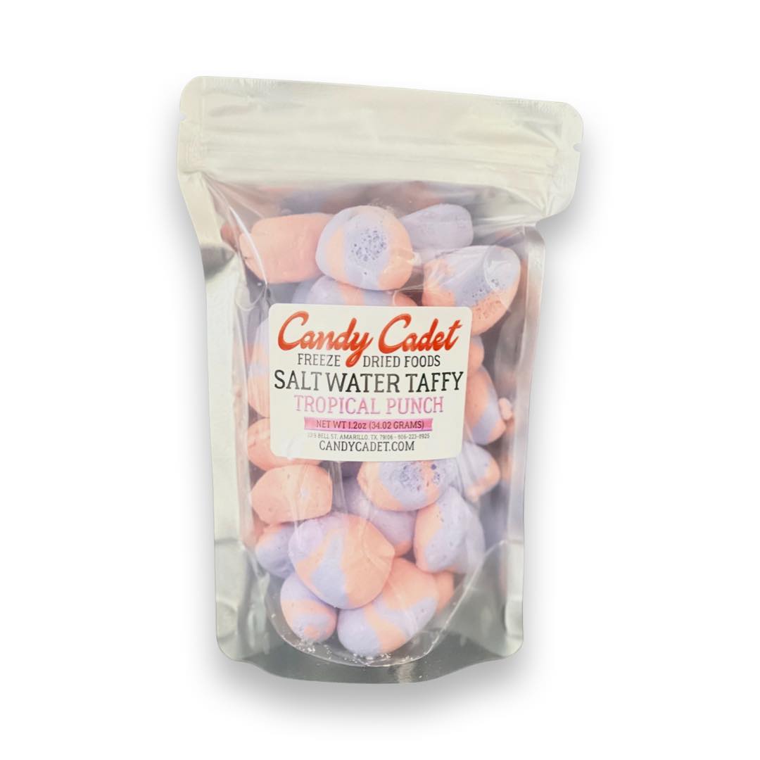 Freeze Dried Tropical Punch Saltwater Taffy – Candy Cadet