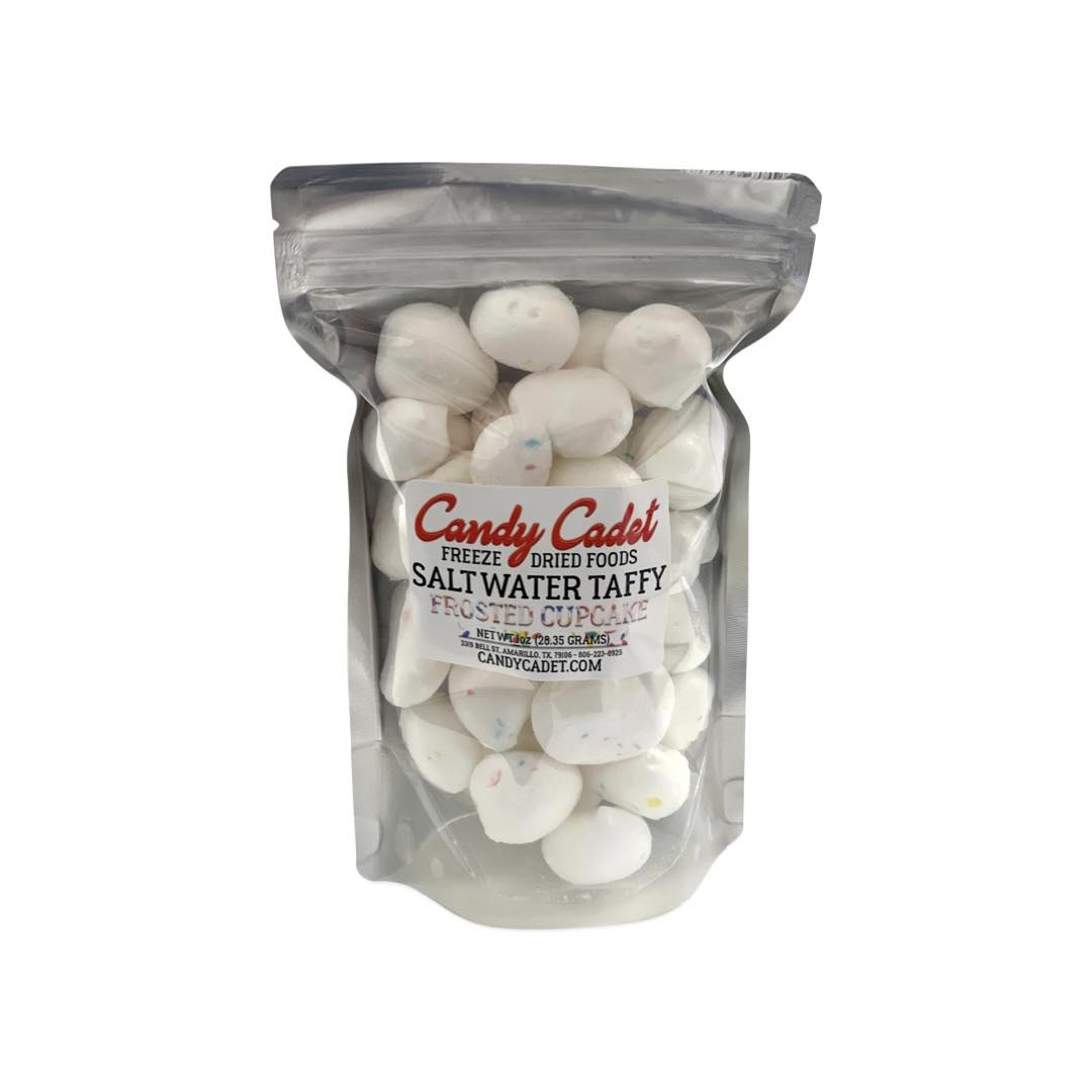 Freeze Dried Frosted Cupcake Saltwater Taffy 1.2oz