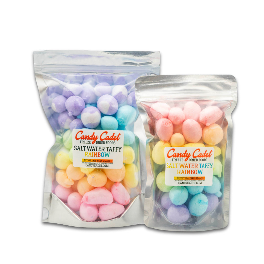 Freeze Dried Rainbow Saltwater Taffy Candy Cadet