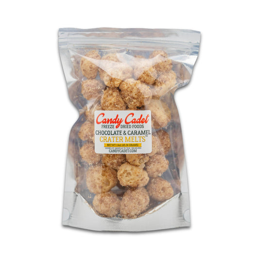 Freeze Dried Crater Melts ™ 1.6oz are made by Freeze drying Milk Duds®